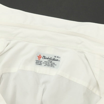 [Used] Turnbull &amp;amp; Asser Cotton Double Cuff Regular Collar Dress Shirt White [Size 41] [WHT] [S/S/A/W] [Condition Rank C] [Men&
