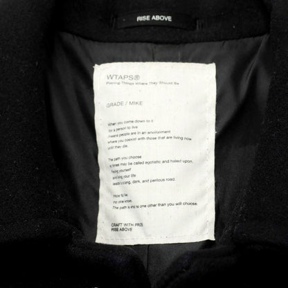 [Used] WTAPS Melton Wool Short Coat Black [Size not specified (approximately M)] [BLK] [A/W] [Condition Rank B] ​​[Men&