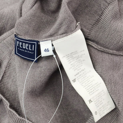 [Used] FEDELI Wool Turtleneck Knit Warm Gray [Size 46] [GRY] [A/W] [Condition Rank B] ​​[Men&