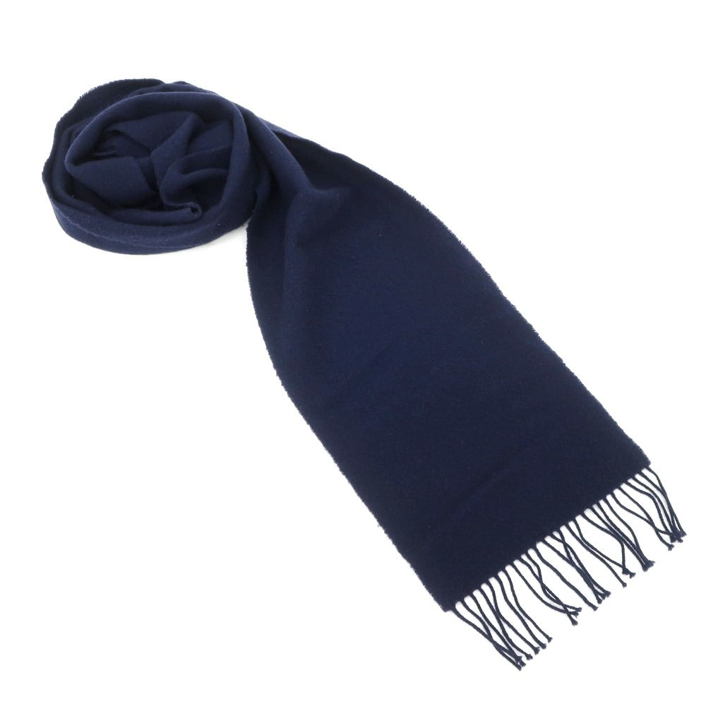 [Used] Johnstons JOHNSTONS Lambswool Fringe Scarf Navy [NVY] [A/W] [Condition Rank C] [Men&