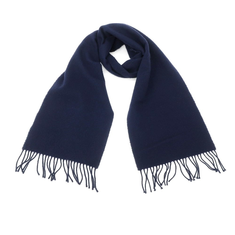 [Used] Johnstons JOHNSTONS Lambswool Fringe Scarf Navy [NVY] [A/W] [Condition Rank C] [Men&