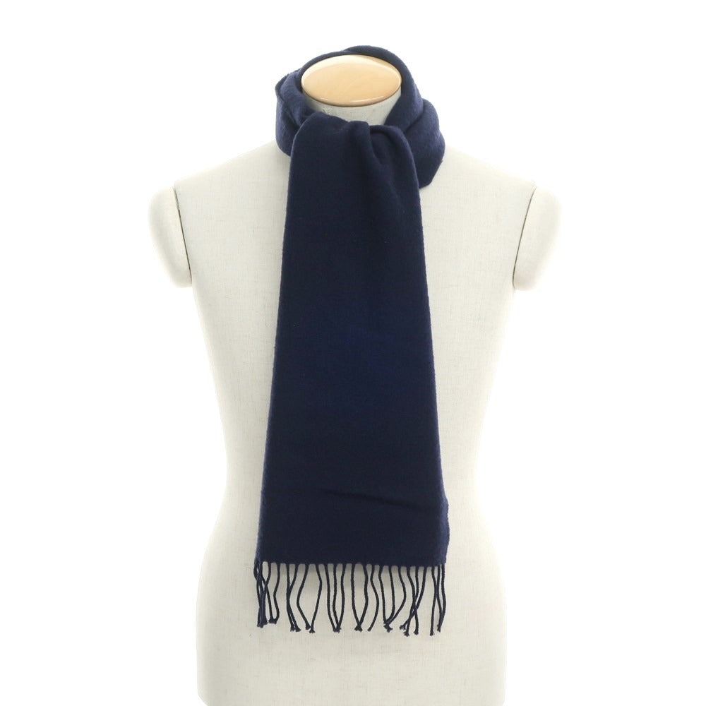 [Used] Johnstons JOHNSTONS Lambswool Fringe Scarf Navy [NVY] [A/W] [Condition Rank C] [Men&