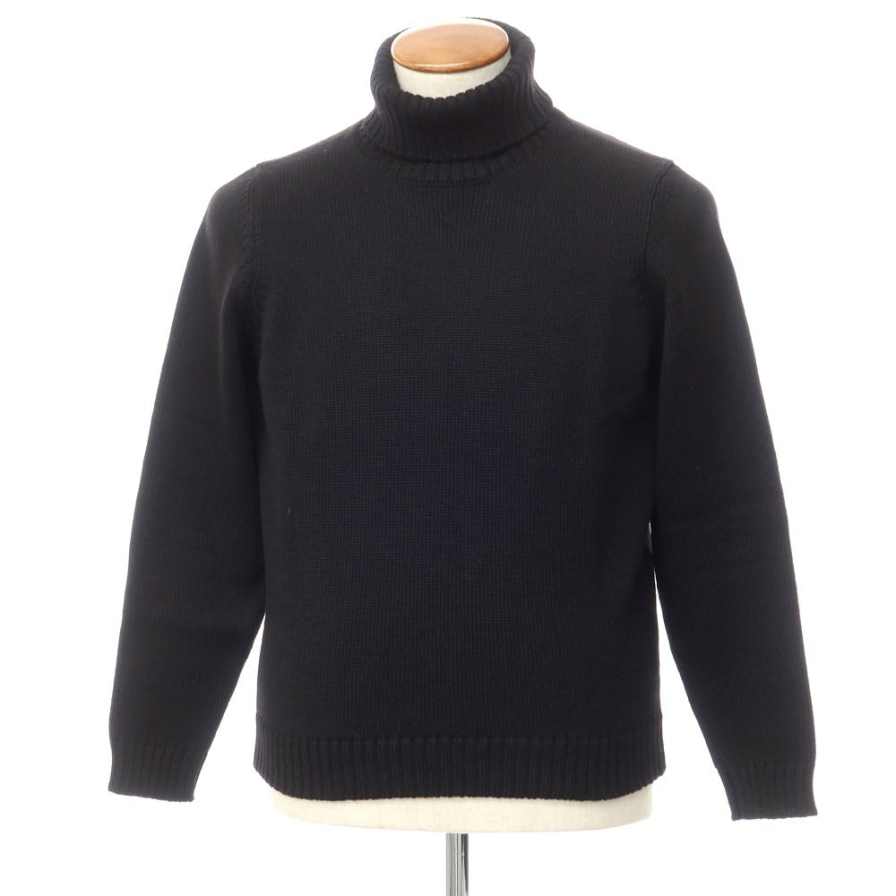 [Used] ZANONE Wool Turtleneck Pullover Knit Black [Size 48] [BLK] [A/W] [Condition Rank C] [Men&