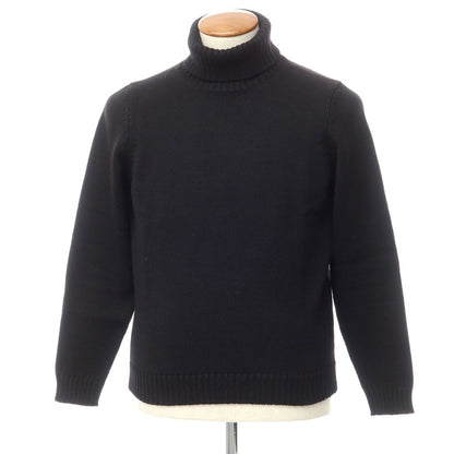 [Used] ZANONE Wool Turtleneck Pullover Knit Black [Size 48] [BLK] [A/W] [Condition Rank C] [Men&