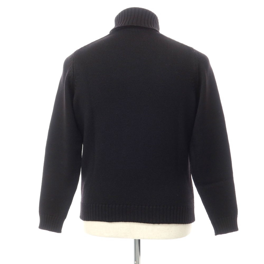 【中古】ザノーネ ZANONE ウール タートルネック プルオーバーニット ブラック【サイズ48】【BLK】【A/W】【状態ランクC】【メンズ】【768791】