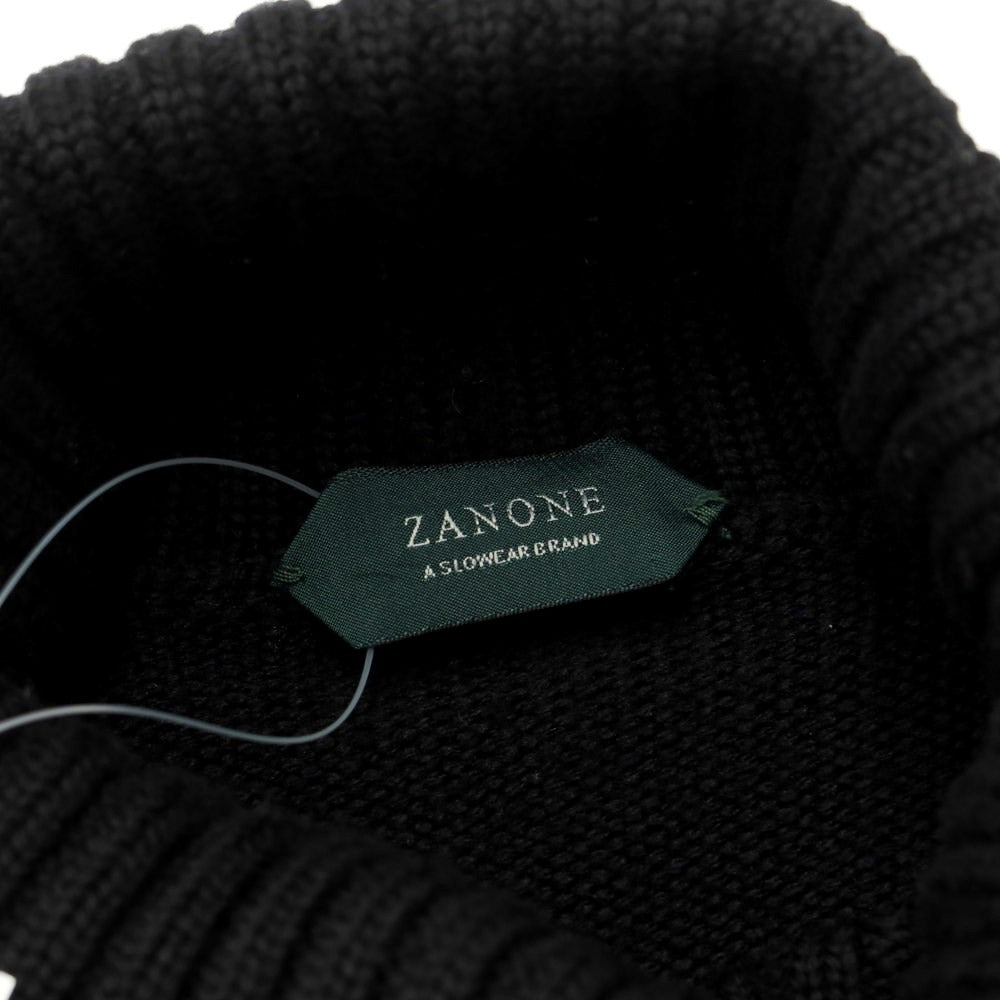 [Used] ZANONE Wool Turtleneck Pullover Knit Black [Size 48] [BLK] [A/W] [Condition Rank C] [Men&