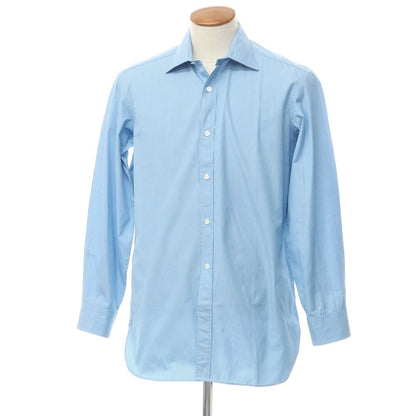 [Used] CHARVET Cotton Striped Wide Collar Dress Shirt Blue x White [Size 40] [BLU] [S/S/A/W] [Condition Rank B] ​​[Men&
