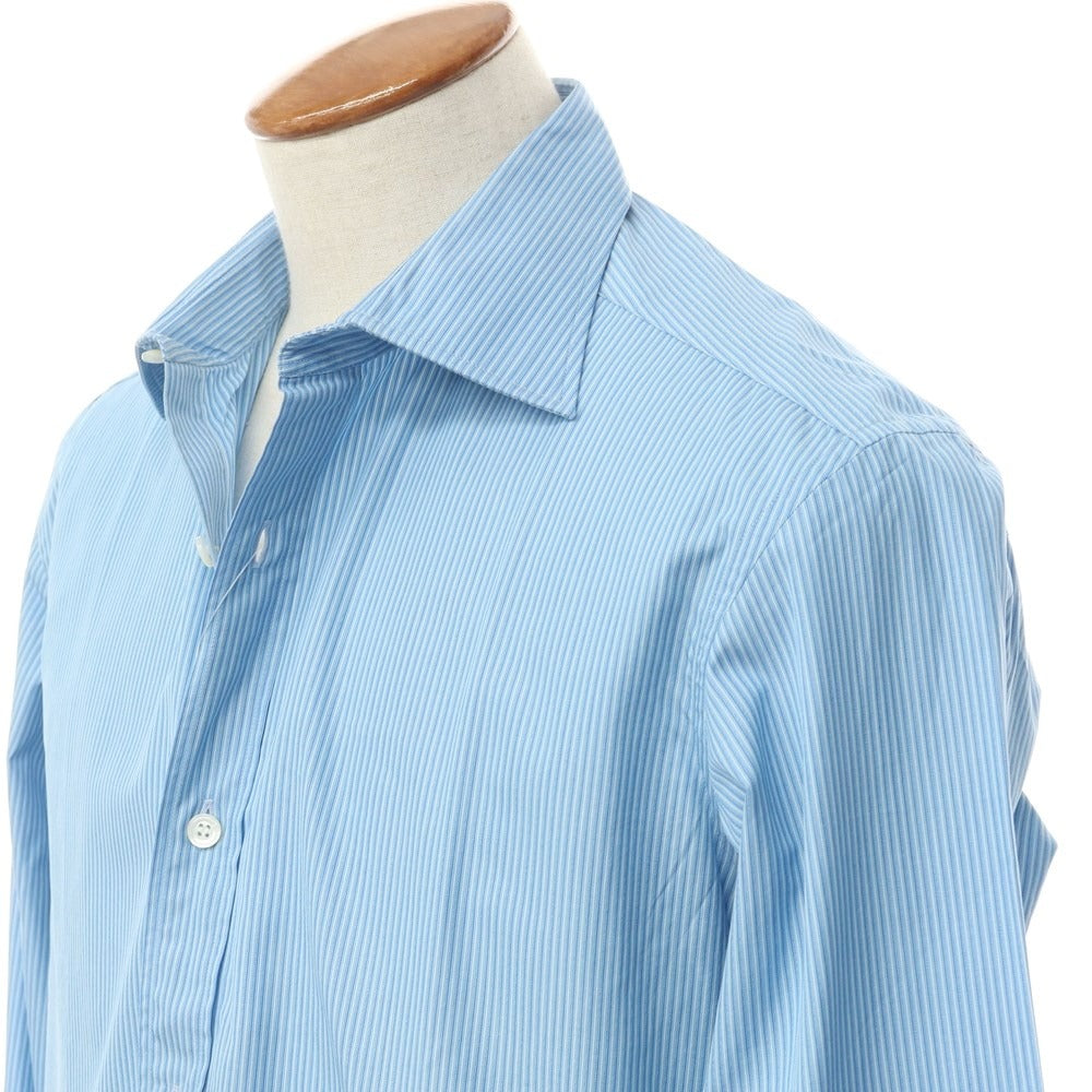 [Used] CHARVET Cotton Striped Wide Collar Dress Shirt Blue x White [Size 40] [BLU] [S/S/A/W] [Condition Rank B] ​​[Men&
