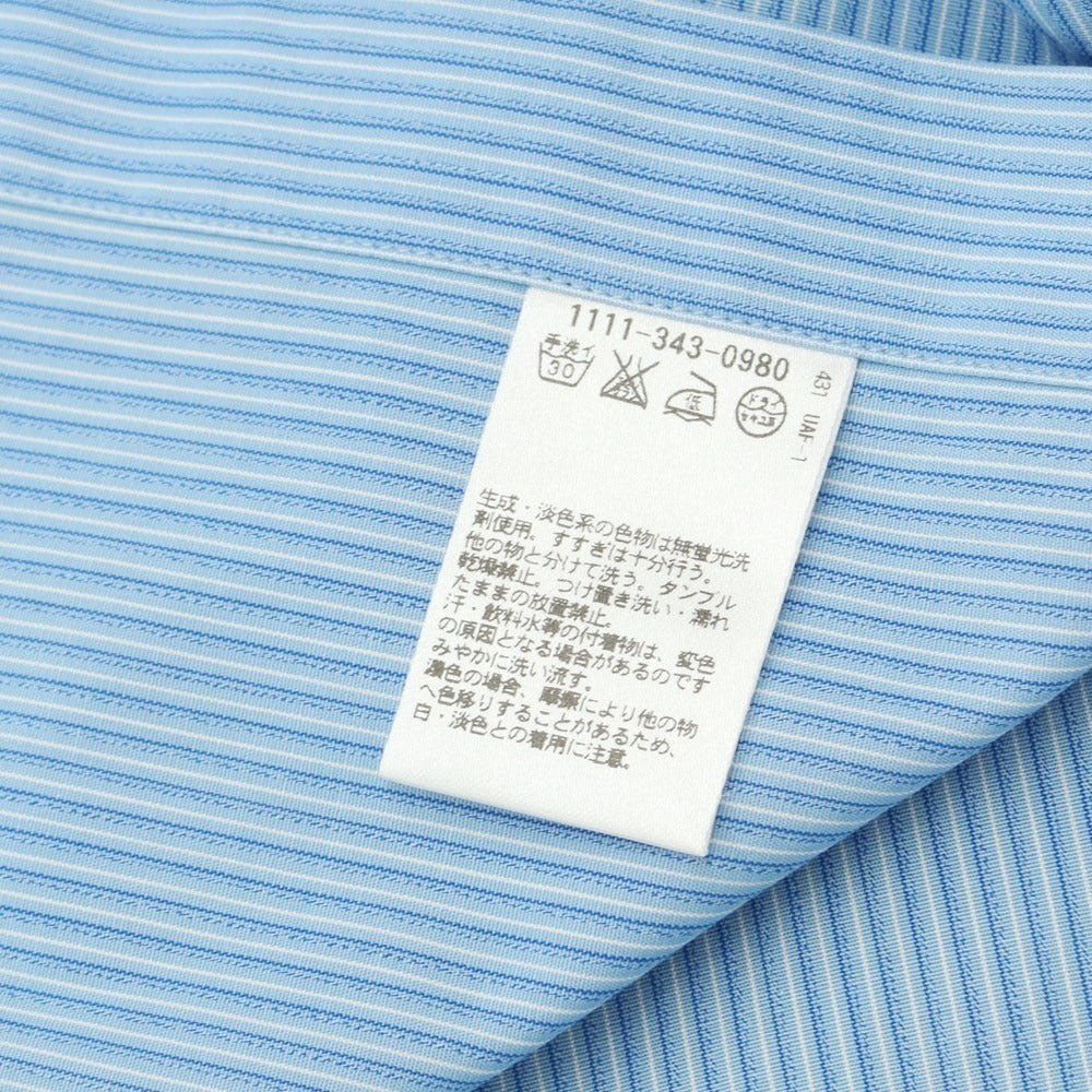 [Used] CHARVET Cotton Striped Wide Collar Dress Shirt Blue x White [Size 40] [BLU] [S/S/A/W] [Condition Rank B] ​​[Men&