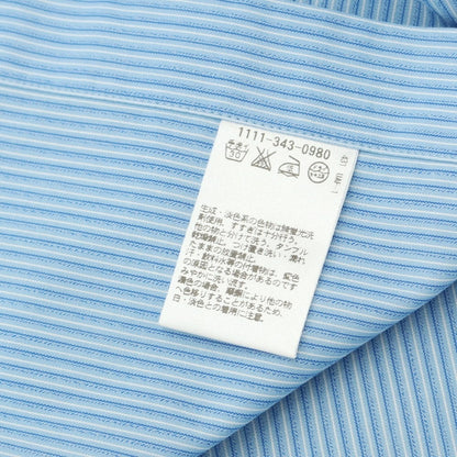 [Used] CHARVET Cotton Striped Wide Collar Dress Shirt Blue x White [Size 40] [BLU] [S/S/A/W] [Condition Rank B] ​​[Men&