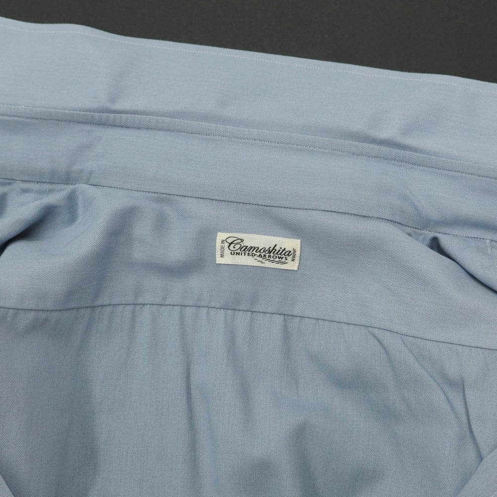 [Used] Kamoshita camoshita cotton regular collar dress shirt blue [BLU] [S/S/A/W] [Condition rank B] ​​[Men&