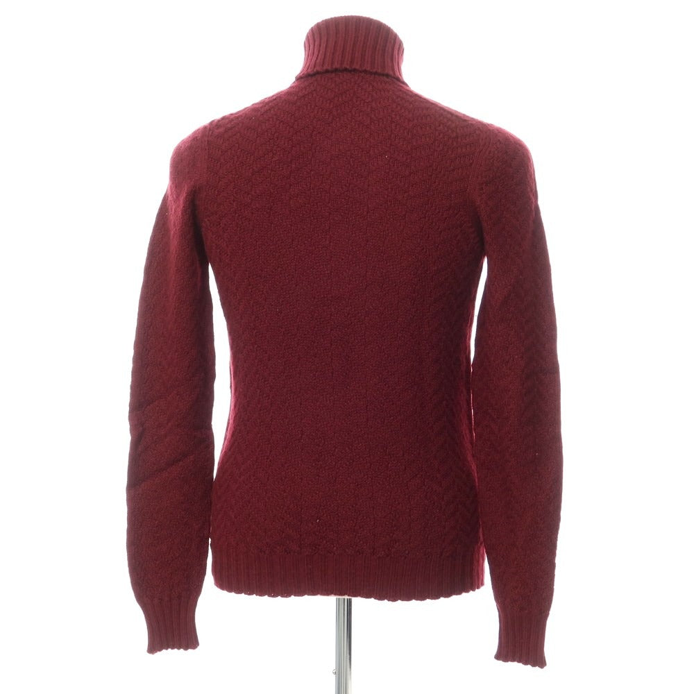 [Used] Drumohr Wool Turtleneck Pullover Knit Wine Red [Size 44] [RED] [A/W] [Condition Rank B] ​​[Men&