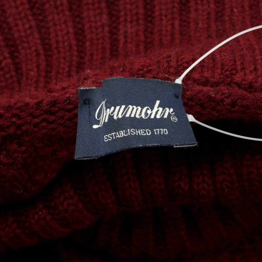 [Used] Drumohr Wool Turtleneck Pullover Knit Wine Red [Size 44] [RED] [A/W] [Condition Rank B] ​​[Men&