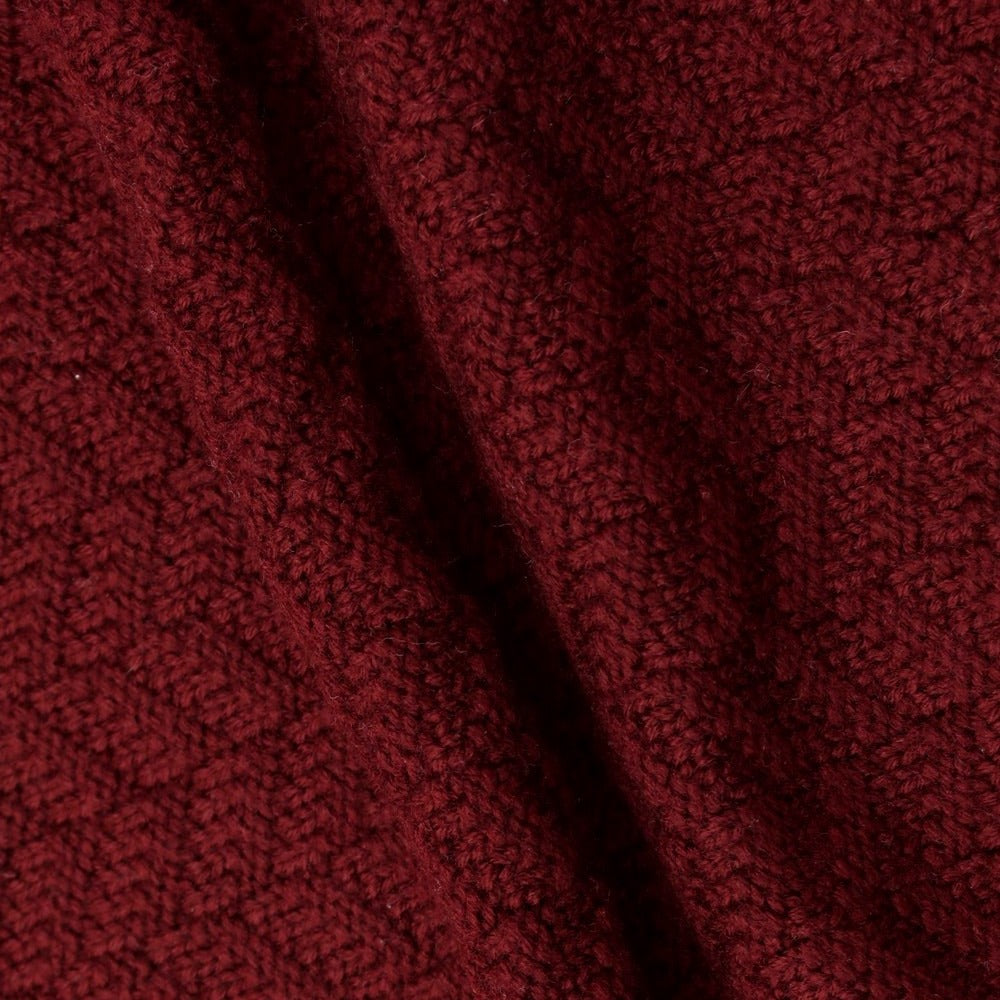 [Used] Drumohr Wool Turtleneck Pullover Knit Wine Red [Size 44] [RED] [A/W] [Condition Rank B] ​​[Men&