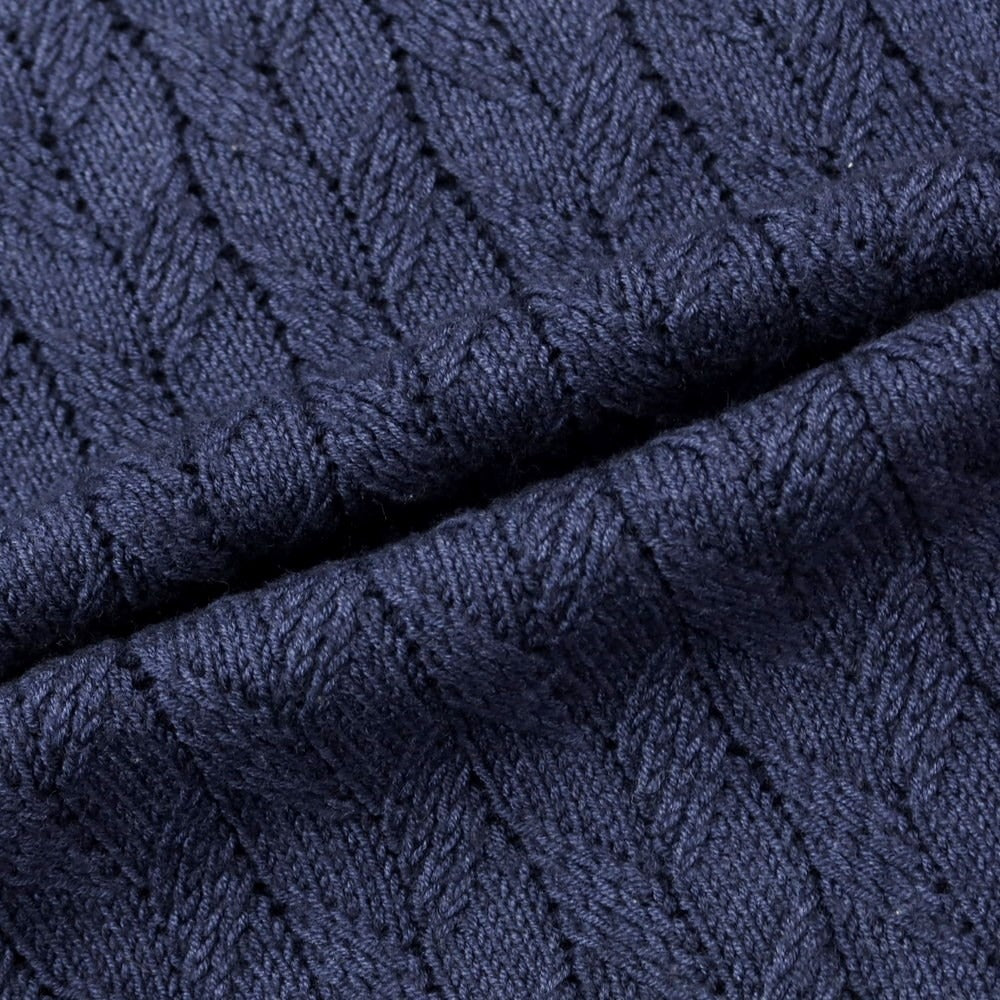 [Used] BARBA Wool Crew Neck Pullover Knit Navy [Size 46] [NVY] [A/W] [Condition Rank C] [Men&