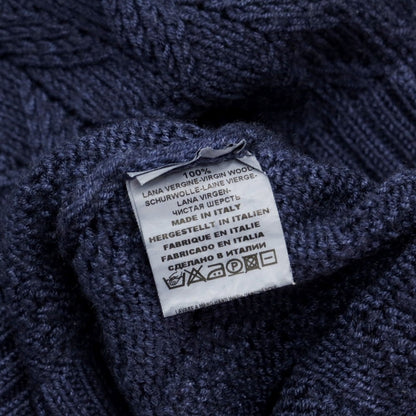 [Used] BARBA Wool Crew Neck Pullover Knit Navy [Size 46] [NVY] [A/W] [Condition Rank C] [Men&