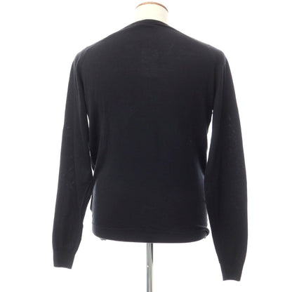 [Used] John Smedley Wool Henley Pullover Knit Black [Size L] [BLK] [A/W] [Condition Rank B] ​​[Men&