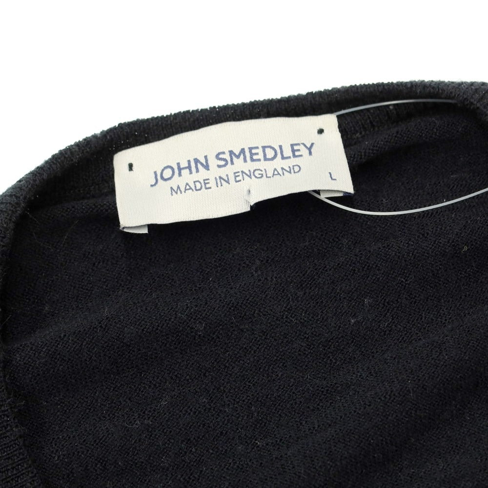 [Used] John Smedley Wool Henley Pullover Knit Black [Size L] [BLK] [A/W] [Condition Rank B] ​​[Men&