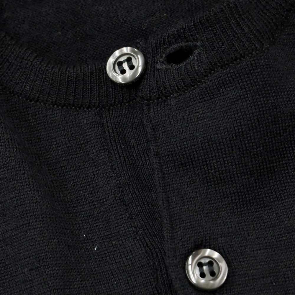 [Used] John Smedley Wool Henley Pullover Knit Black [Size L] [BLK] [A/W] [Condition Rank B] ​​[Men&