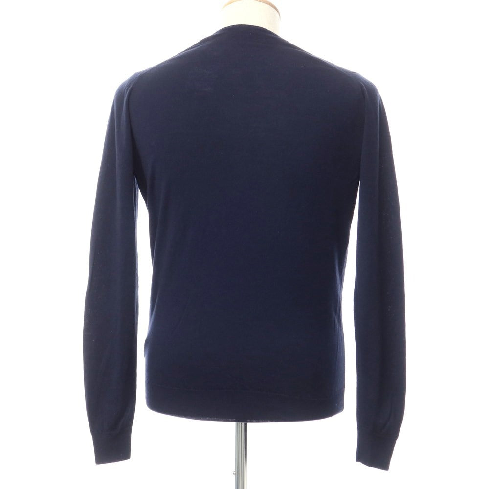 [Used] John Smedley Wool V-neck pullover knit Navy [Size S] [NVY] [A/W] [Condition Rank B] ​​[Men&