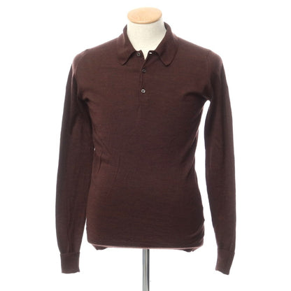 [Used] John Smedley Wool Polo Knit Brown [Size S] [BRW] [A/W] [Condition Rank B] ​​[Men&