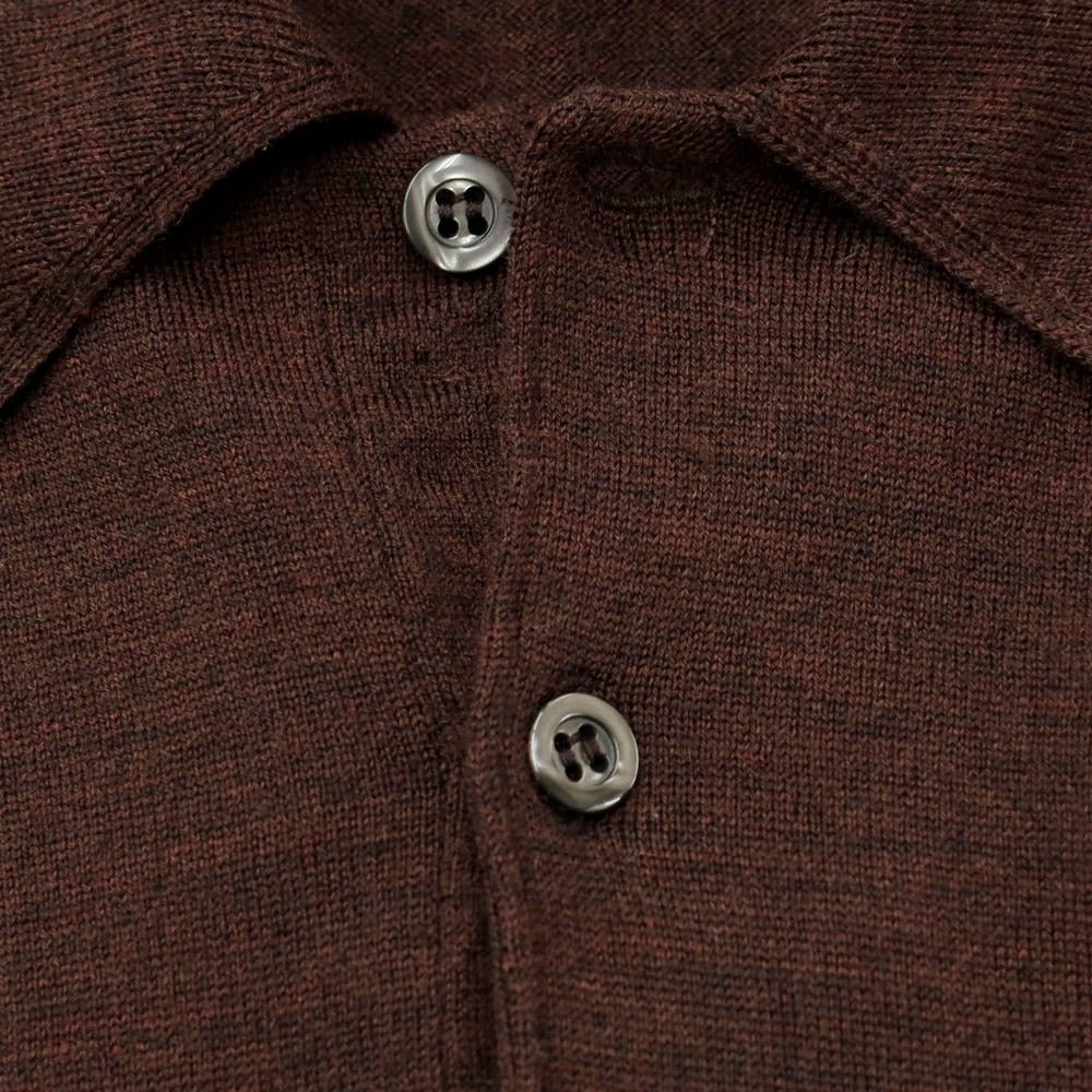 [Used] John Smedley Wool Polo Knit Brown [Size S] [BRW] [A/W] [Condition Rank B] ​​[Men&