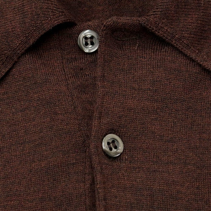 [Used] John Smedley Wool Polo Knit Brown [Size S] [BRW] [A/W] [Condition Rank B] ​​[Men&