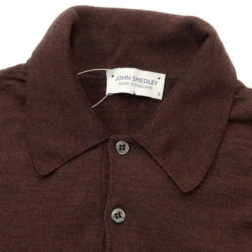 [Used] John Smedley Wool Polo Knit Brown [Size S] [BRW] [A/W] [Condition Rank B] ​​[Men&