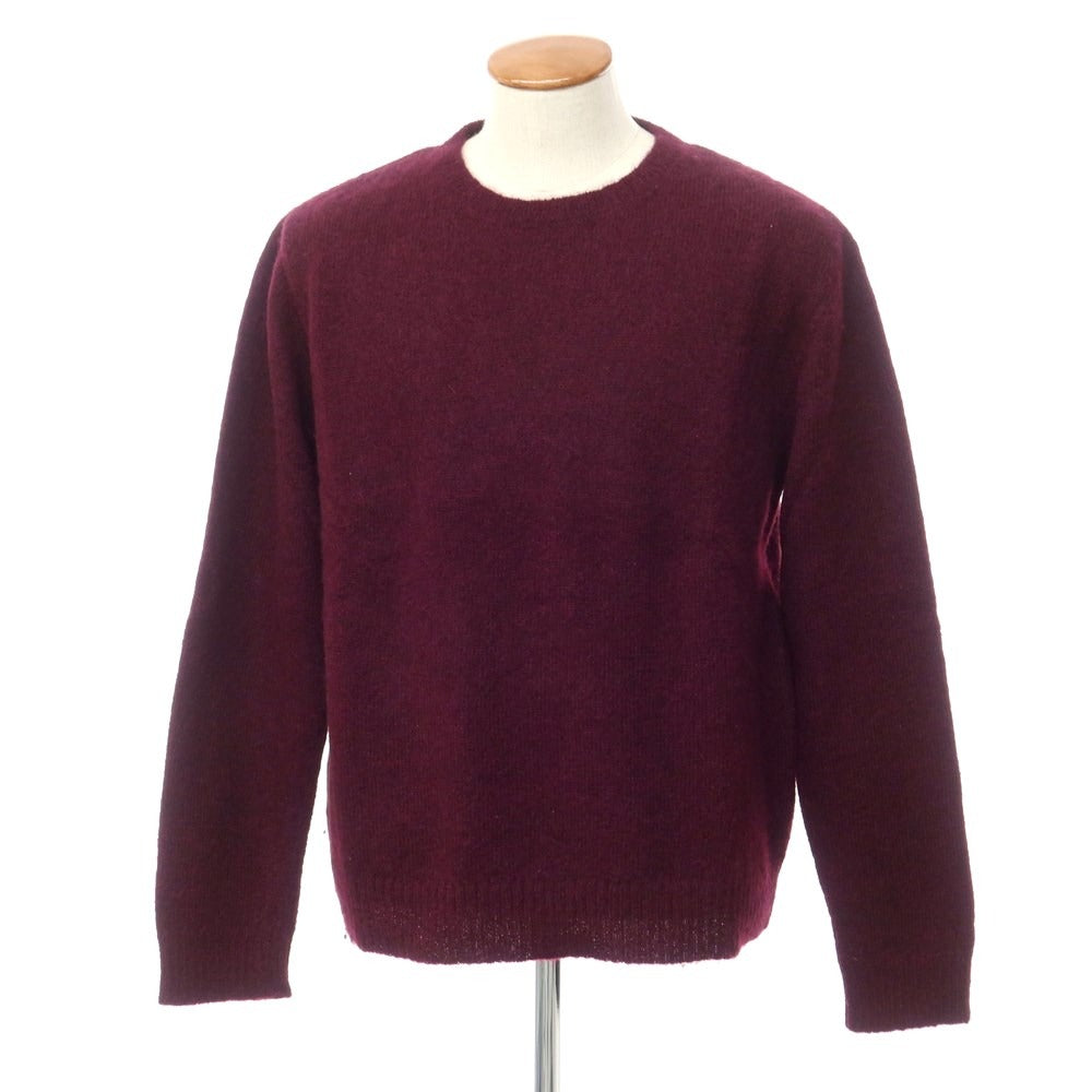 [Used] Barneys New York BARNEYS NEWYORK Alpaca nylon crew neck pullover knit dark purple [Size M] [PUP] [A/W] [Condition rank B] ​​[Men&