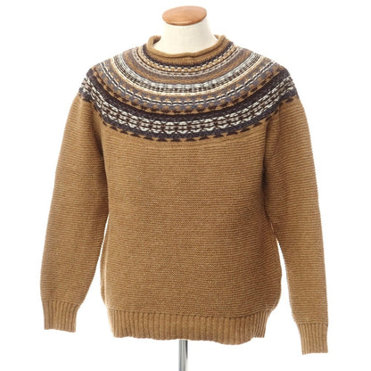 [Used] ERIBE Wool Roll Neck Pullover Knit Brown [Size L] [BRW] [A/W] [Condition Rank B] ​​[Men&