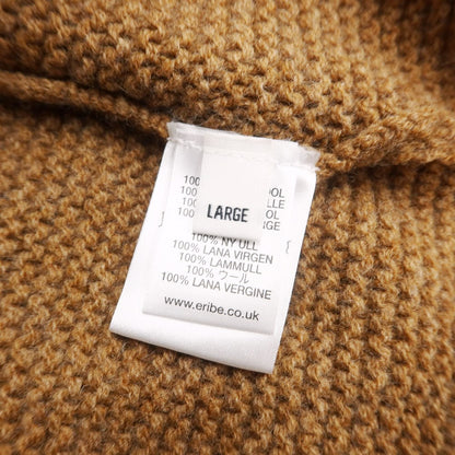 [Used] ERIBE Wool Roll Neck Pullover Knit Brown [Size L] [BRW] [A/W] [Condition Rank B] ​​[Men&