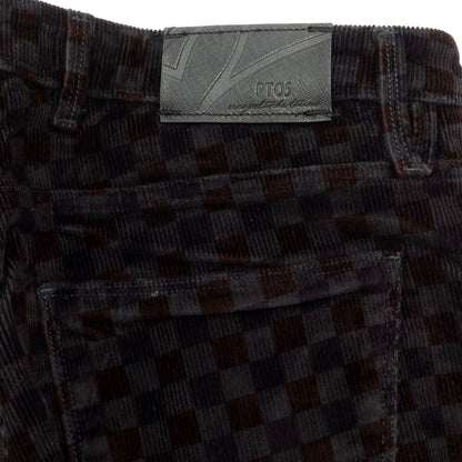 [Used] PT05 Cotton Check Corduroy Pants, Gray x Navy [Size 32] [GRY] [A/W] [Condition Rank B] ​​[Men&