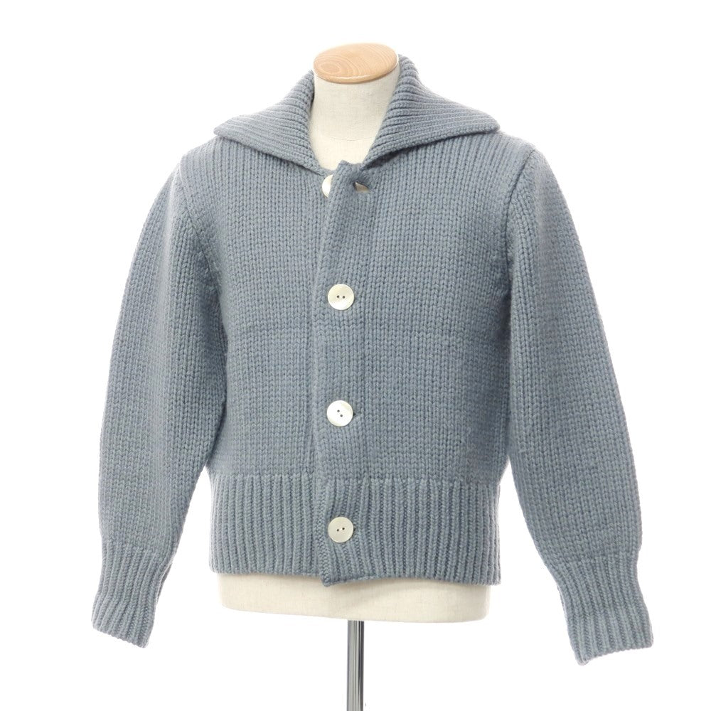 【中古】クーキー ズー KOOKY ZOO 2023年秋冬 JUVENILE KNIT BLOUSON ローゲージウール ニットブルゾン ライトダスティブルー【 1 】【 状態ランクB 】【 メンズ 】