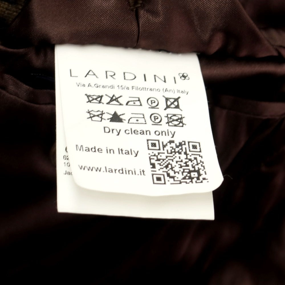 [Used] LARDINI wool alpaca mohair Chesterfield coat
 Dark brown x navy [Size 46] [BRW] [A/W] [Condition Rank C] [Men&