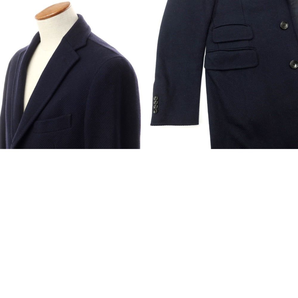 [Used] TAGLIATORE wool nylon Chesterfield coat
 Navy [Size 46] [NVY] [A/W] [Condition Rank C] [Men&