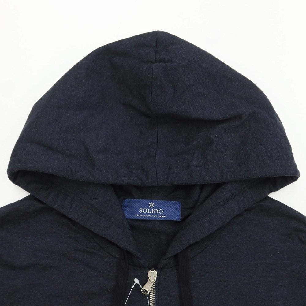 [Used] Solido Cotton Zip-up Hoodie Navy [Size 2] [NVY] [S/S] [Condition Rank B] [Men&