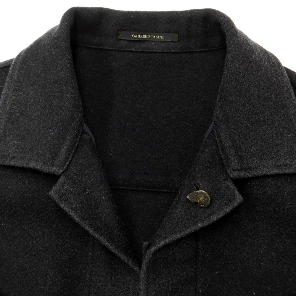 [Used] [Unused] Gabriele Pasini Flannel Wool Safari Jacket Dark Gray [46] [Condition Rank S] [Men&