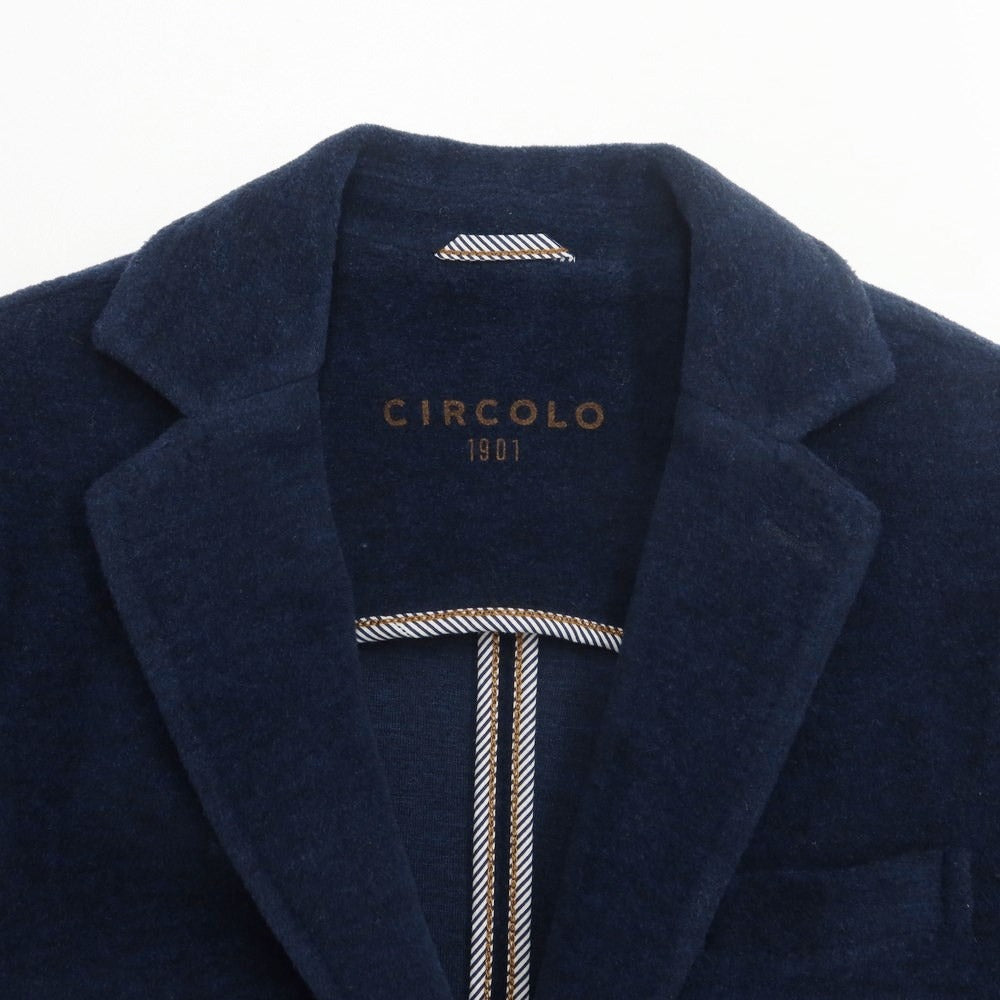 [Used] CIRCOLO 1901 Wool pile 2B casual jacket
 Navy [Size 46] [NVY] [A/W] [Condition Rank B] ​​[Men&