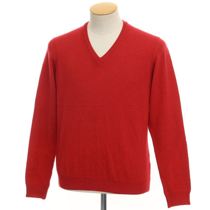 [Used] Hackett London Wool Cashmere V-neck Pullover Knit Red [Size S] [RED] [A/W] [Condition Rank C] [Men&