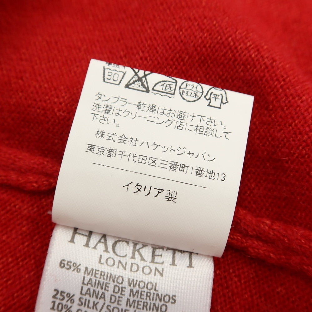 [Used] Hackett London Wool Cashmere V-neck Pullover Knit Red [Size S] [RED] [A/W] [Condition Rank C] [Men&