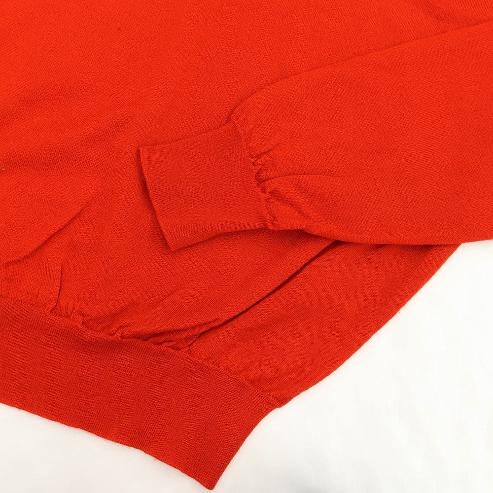 [Used] John Smedley Wool V-neck pullover knit orange red [Size S] [RED] [A/W] [Condition Rank C] [Men&