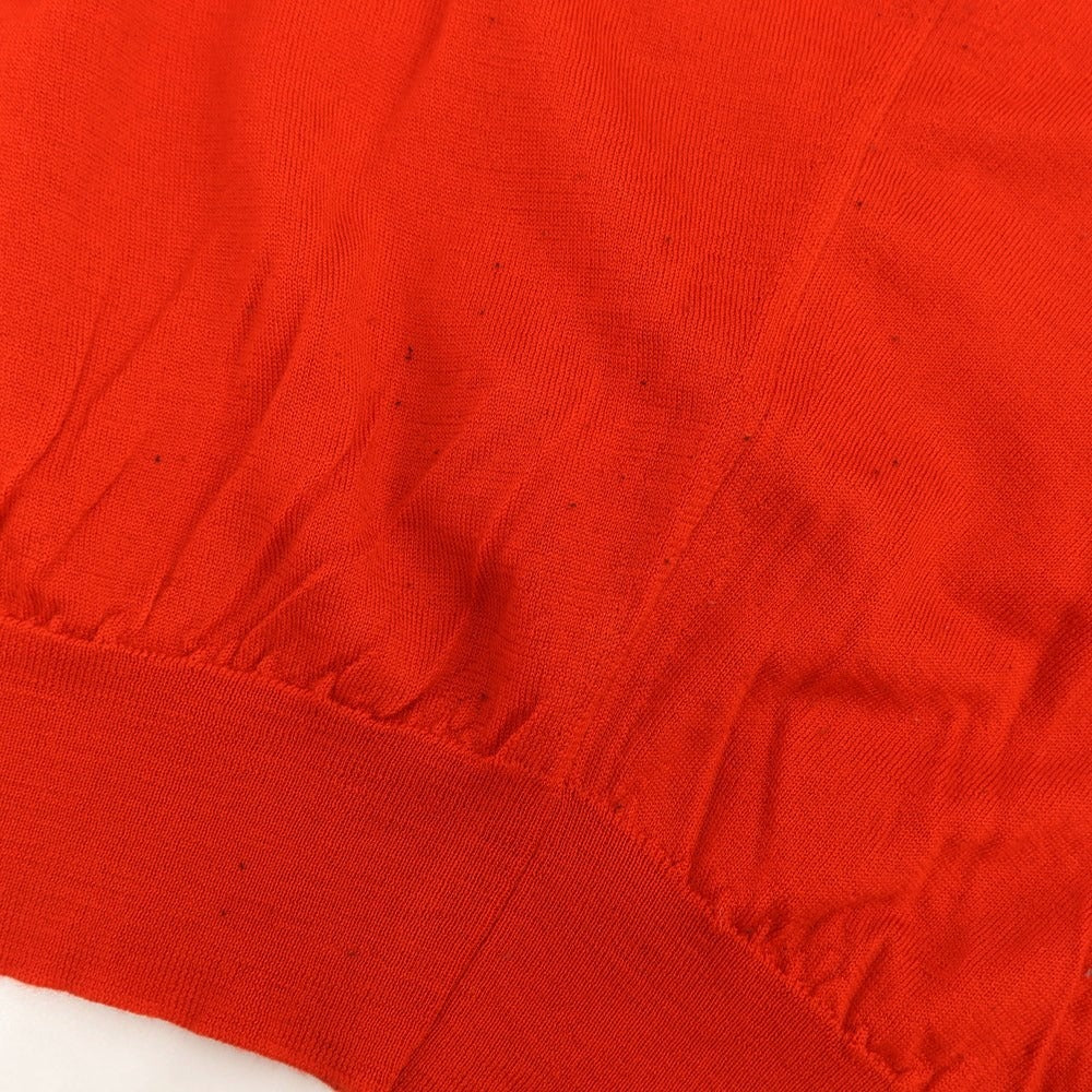 [Used] John Smedley Wool V-neck pullover knit orange red [Size S] [RED] [A/W] [Condition Rank C] [Men&