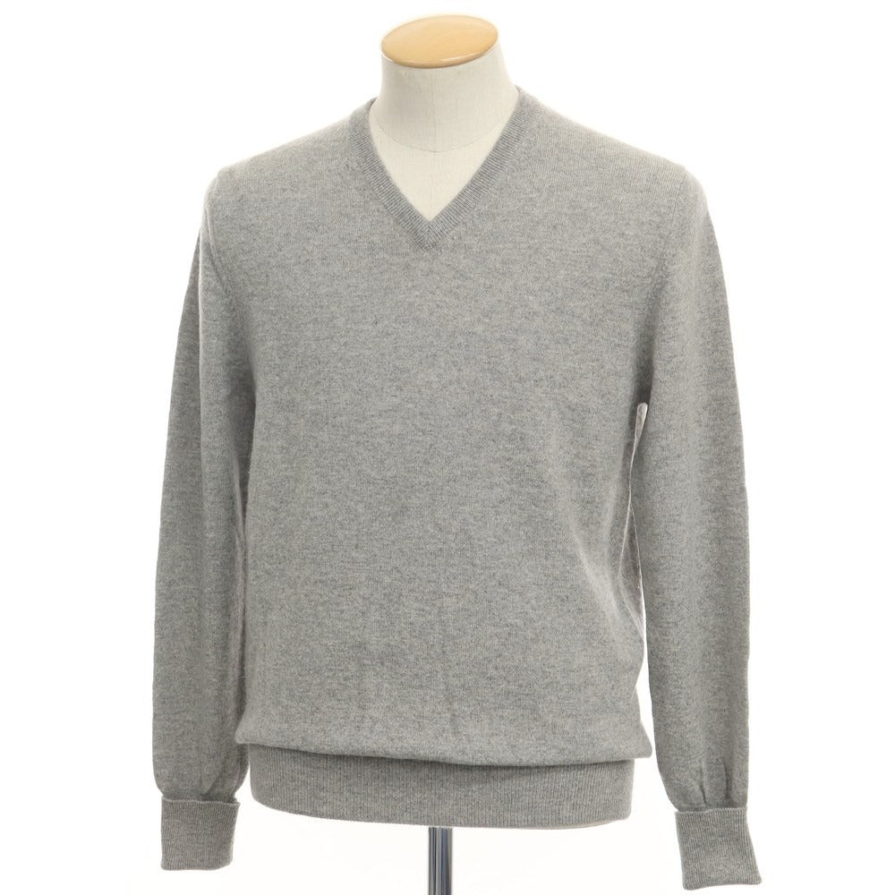 [Used] BALLANTYNE Cashmere V-neck pullover knit, light grey [Size 46] [GRY] [A/W] [Condition Rank C] [Men&