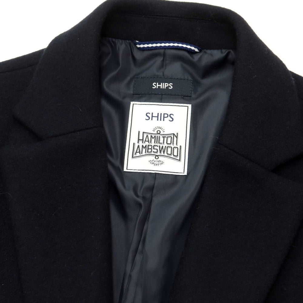 [Used] SHIPS Wool Nylon Chesterfield Coat 
Dark Navy [Size M] [NVY] [A/W] [Condition Rank A] [Men&