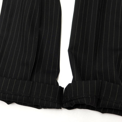 [Used] TAKEO KIKUCHI Polyester wool three-piece set up two-button suit Black [2] [Condition rank C] [Men&