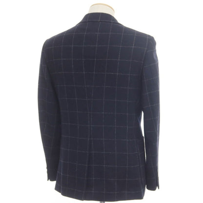 [Used] SHIPS Wool Nylon Check 3B Tailored Jacket Navy x White [Size 44] [NVY] [A/W] [Condition Rank B] ​​[Men&