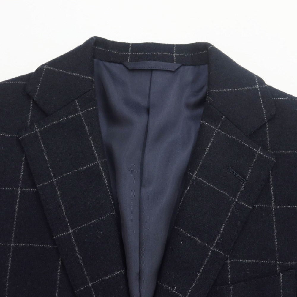 [Used] SHIPS Wool Nylon Check 3B Tailored Jacket Navy x White [Size 44] [NVY] [A/W] [Condition Rank B] ​​[Men&