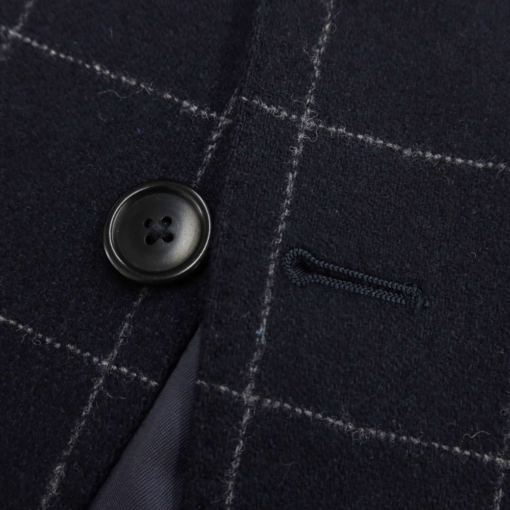 [Used] SHIPS Wool Nylon Check 3B Tailored Jacket Navy x White [Size 44] [NVY] [A/W] [Condition Rank B] ​​[Men&