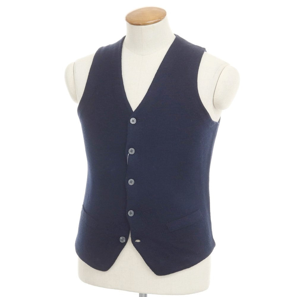 [Used] ONLY Wool Acrylic Knit Gilet Vest Navy [M] [Condition Rank B] ​​[Men&