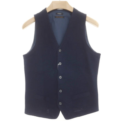 [Used] ONLY Wool Acrylic Knit Gilet Vest Navy [M] [Condition Rank B] ​​[Men&